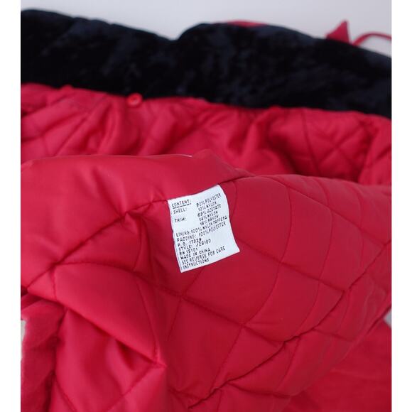 Vintage JNY Jones New York Jacket Women's S Red Removable Hood Full Zip 90s - Picture 14 of 15